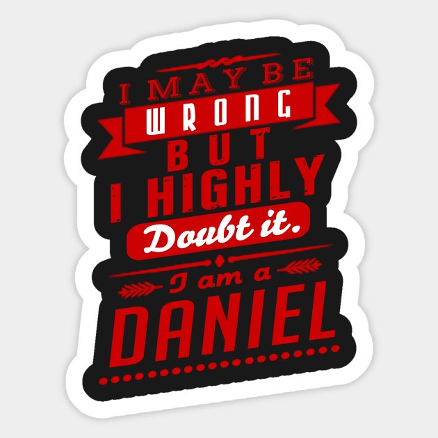 I am Daniel Sticker by raida